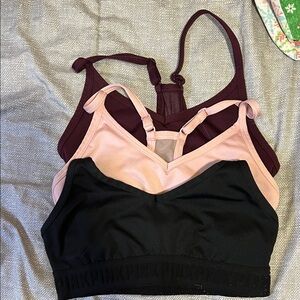 PINK Victoria's Secret Black, Pink, and Burgundy Bras